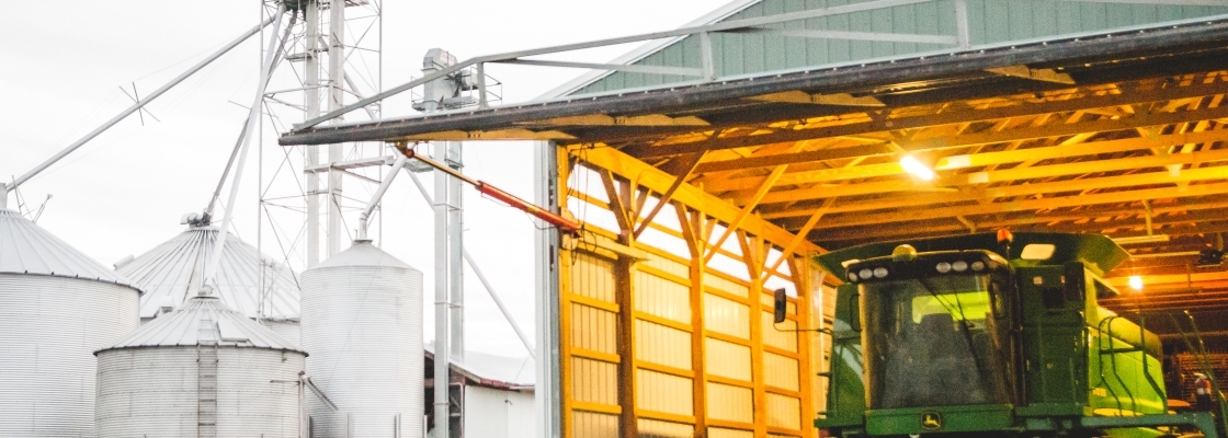 Silos and barn